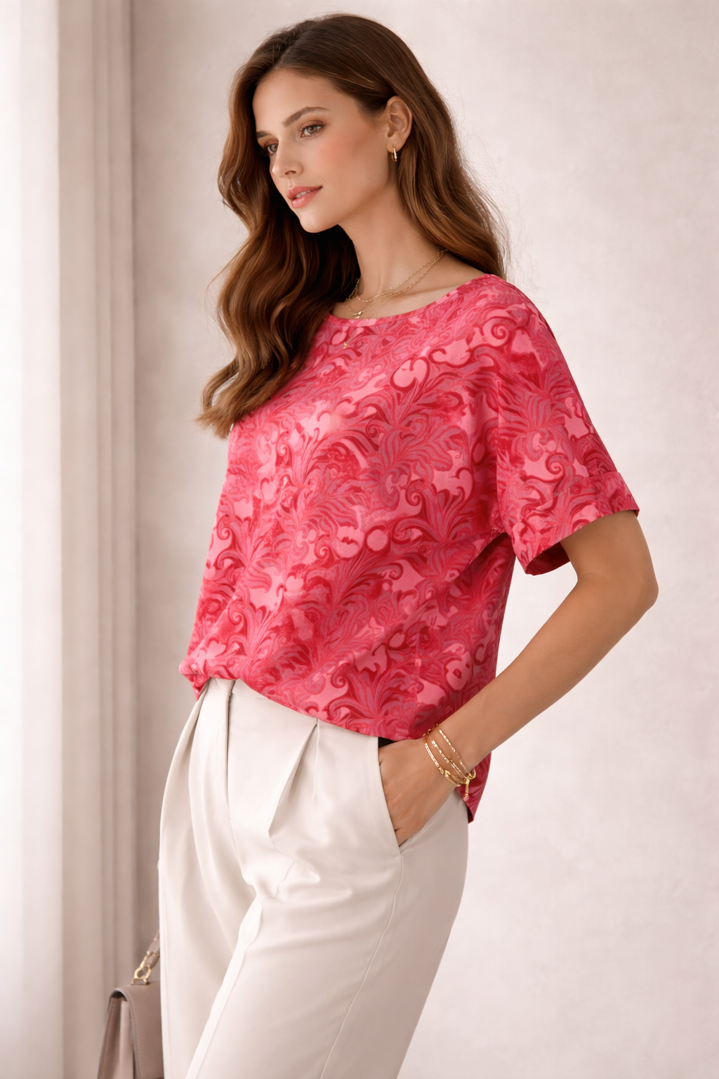 Shirt Kirschrot | Pink
