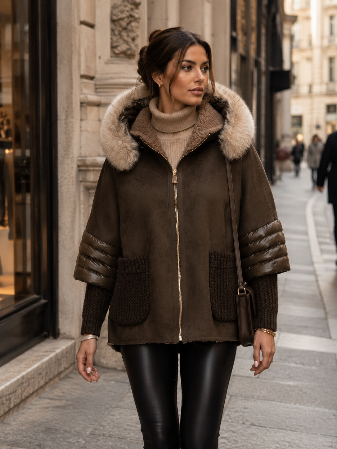 MDF Marco Del Forte Urbane Statement-Daunenjacke Dunkelgrün - Outfit-Inspiration