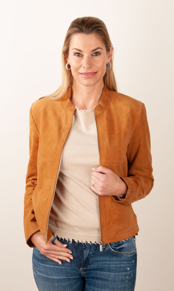 Lederjacke „Rena“ Cognac