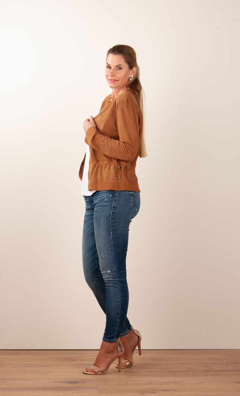 Lederjacke „Amora“ Cognac