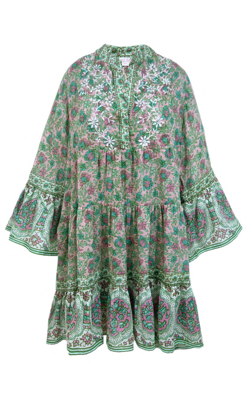 Kleid Puder | Grün | Multicolor