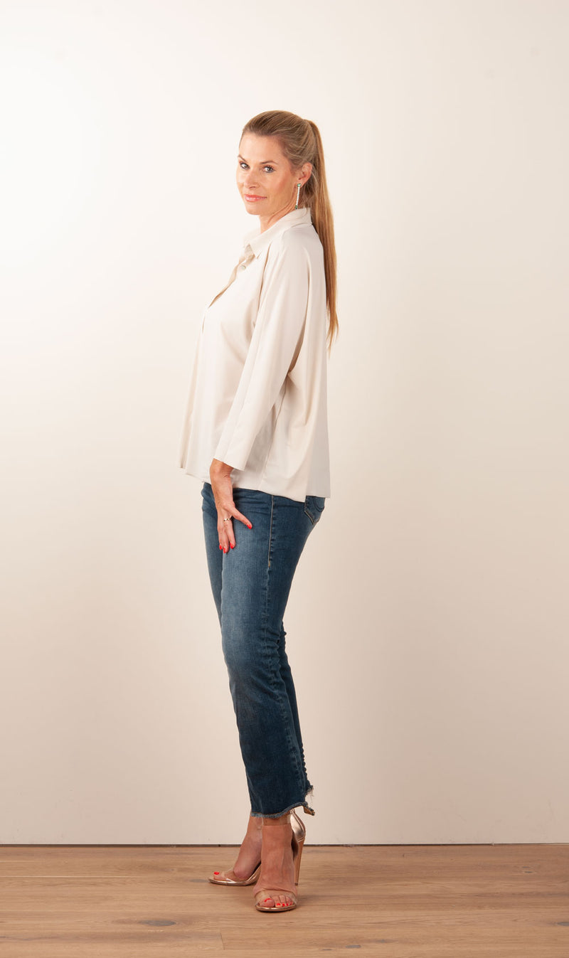 Bluse Hellbeige