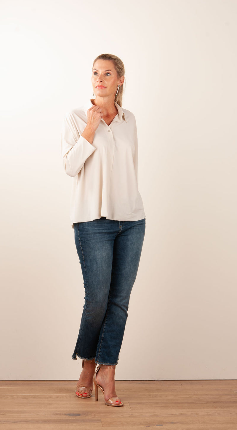 Bluse Hellbeige