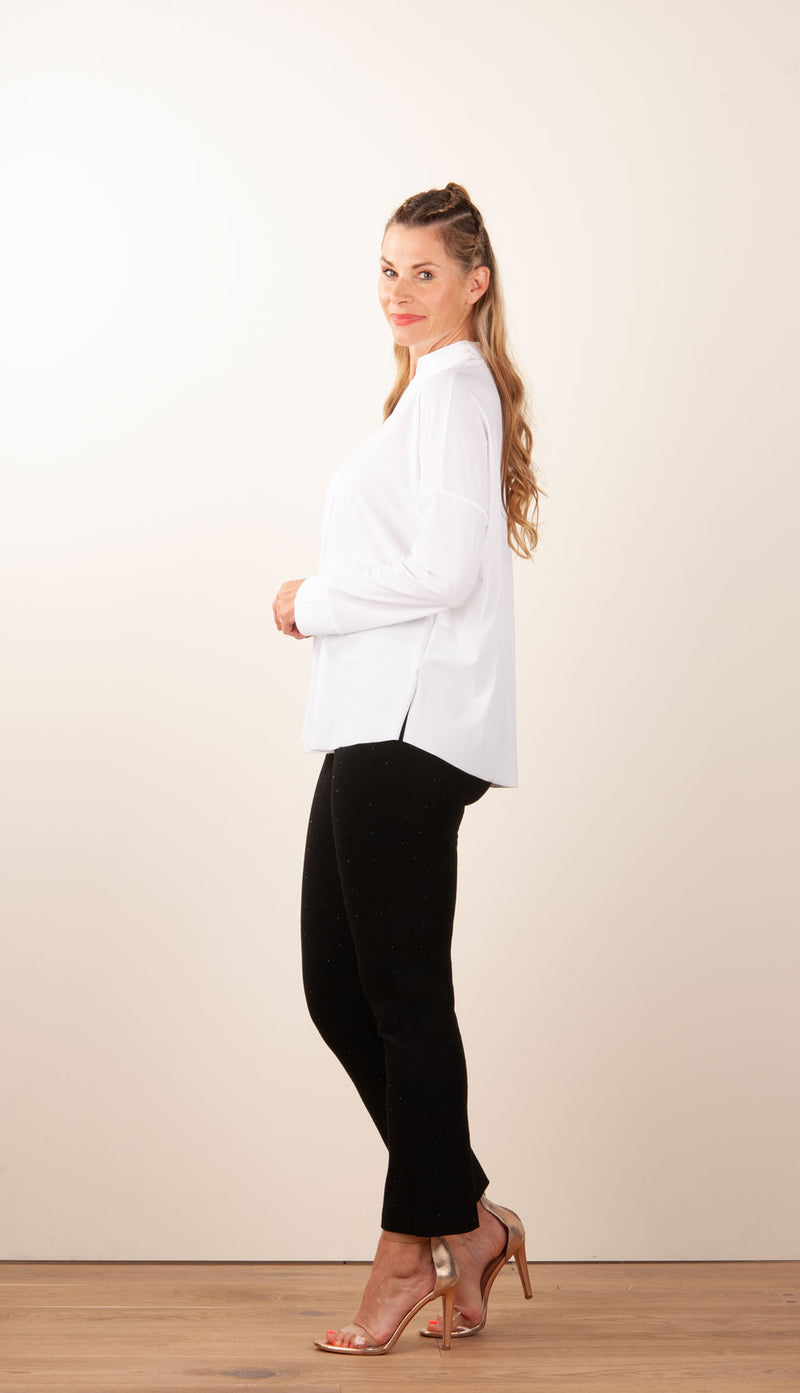 Weite Bluse Weiß