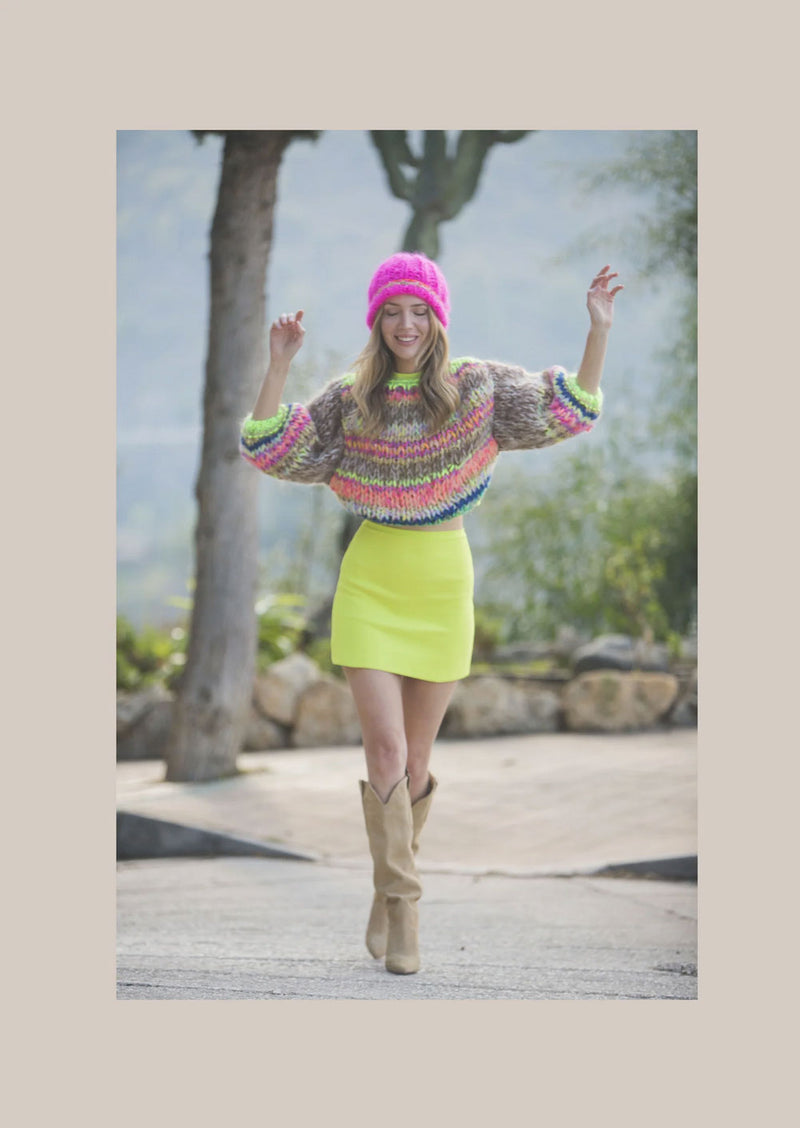 Pullover „Kiki“ Taupe | Multicolor