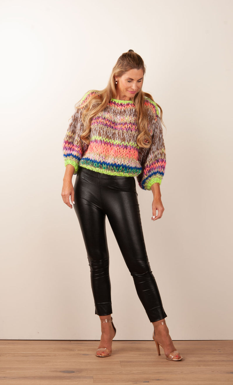 Pullover „Kiki“ Taupe | Multicolor