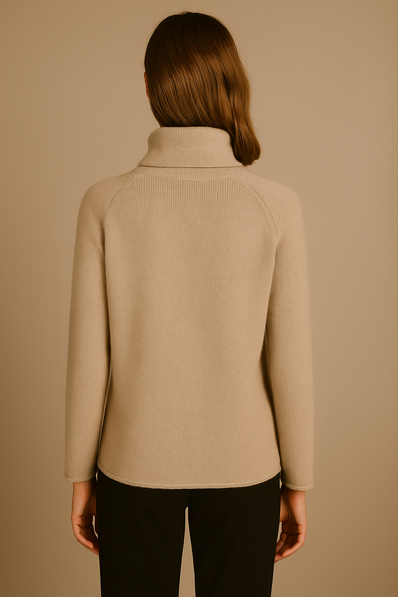 Kaschmir Rollkragenpullover Beige