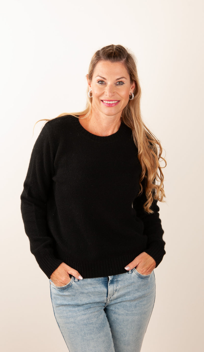 Pullover „Pailletten“ Schwarz