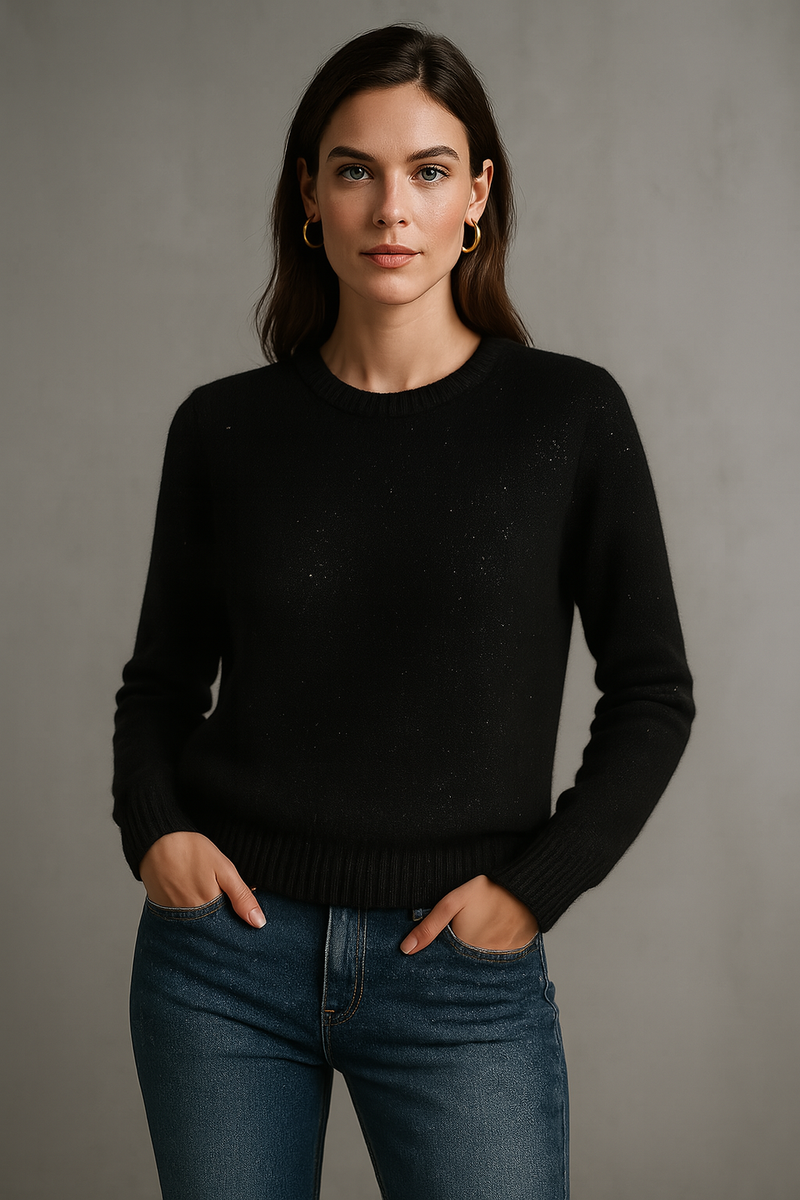 Pullover „Pailletten“ Schwarz