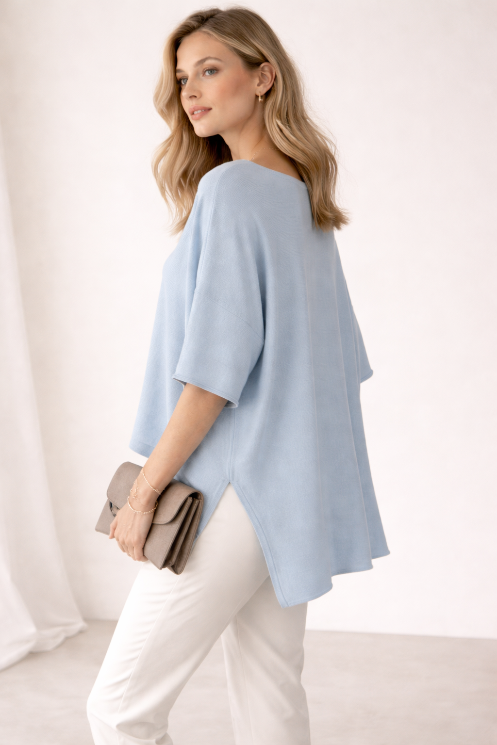 Pullover „Oversize“ Hellblau