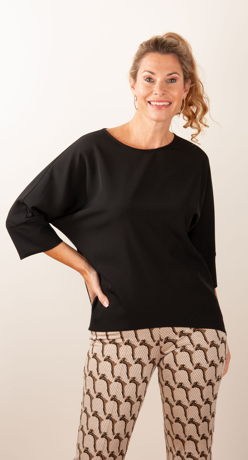 PIU&PIU Blusenshirt Schwarz