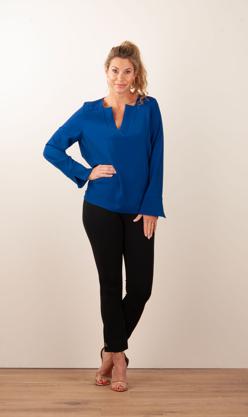 Blusenshirt Royalblau
