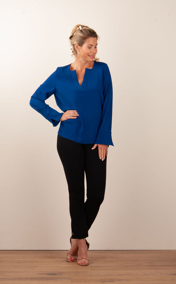 Blusenshirt Royalblau