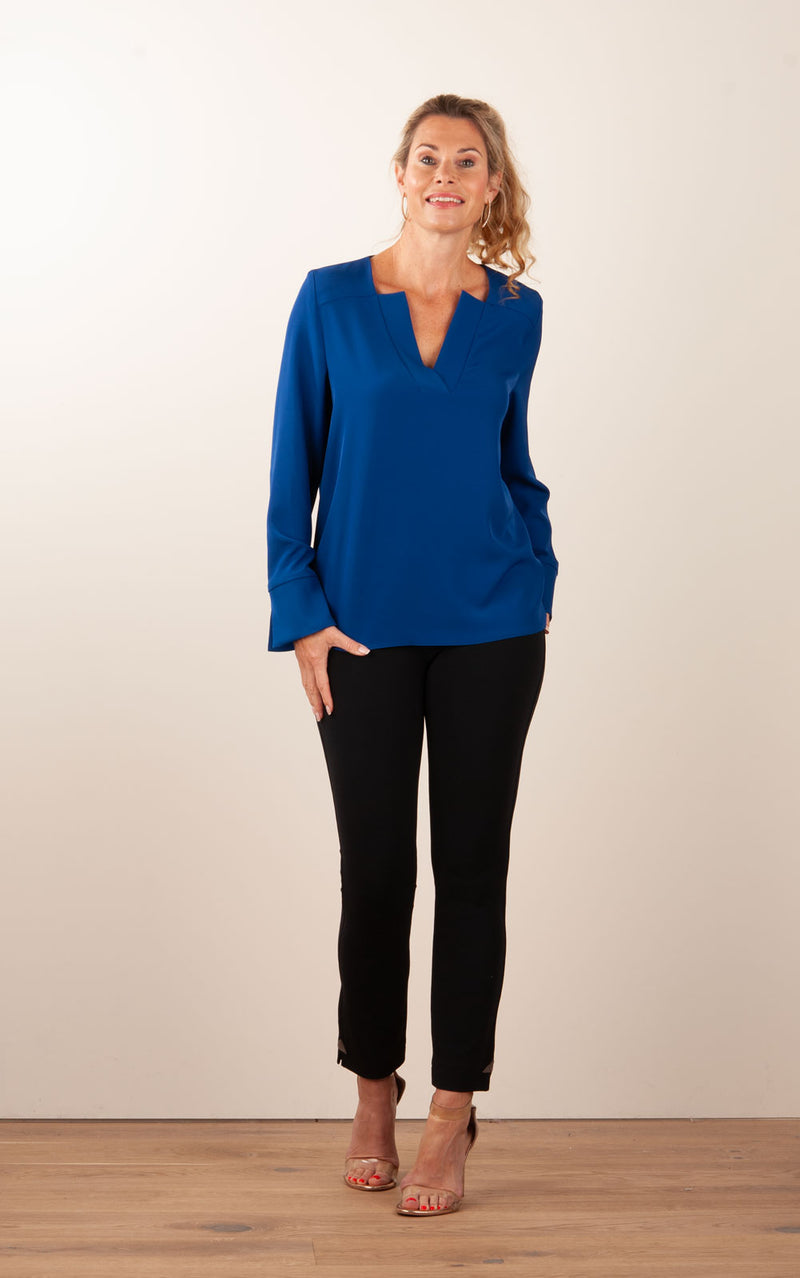 Blusenshirt Royalblau