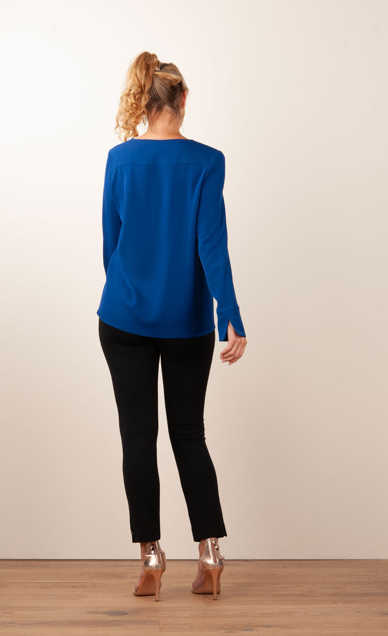 Blusenshirt Royalblau