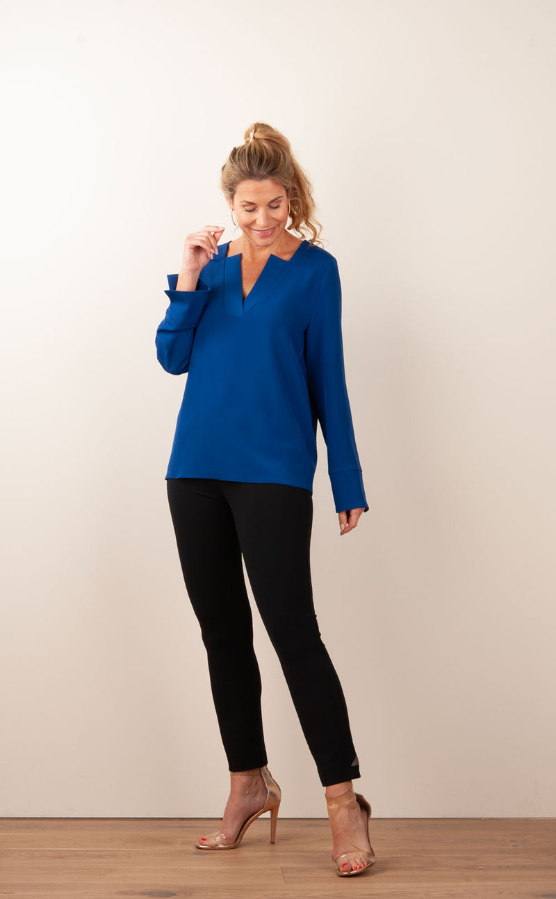 Blusenshirt Royalblau