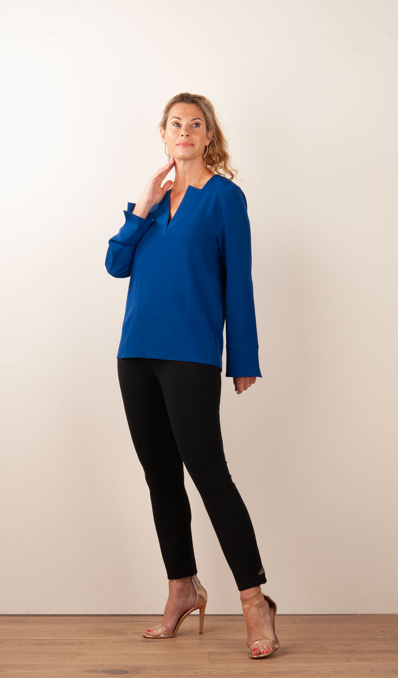 Blusenshirt Royalblau