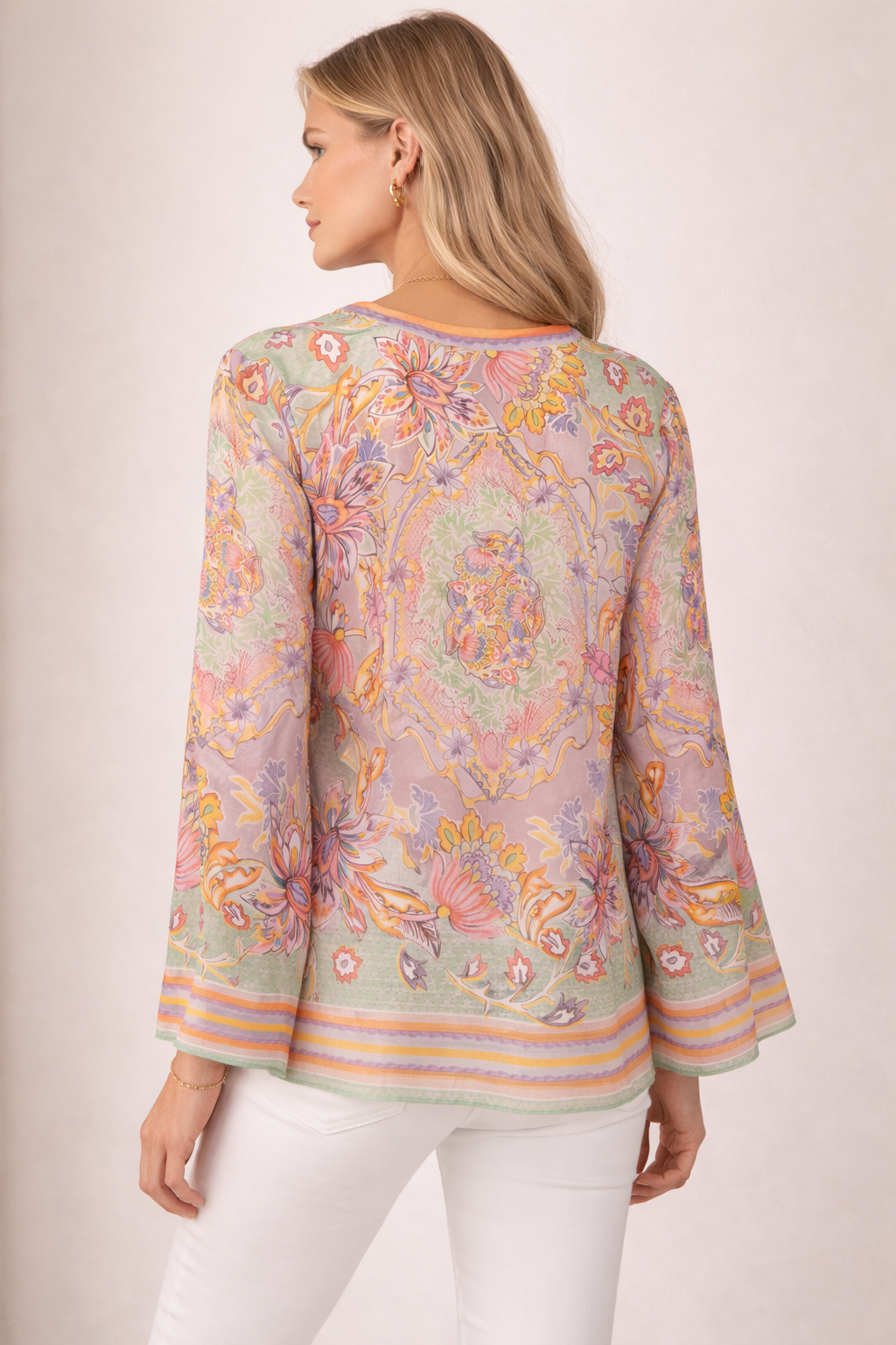 Tunika-Bluse „Floral“ Multicolor