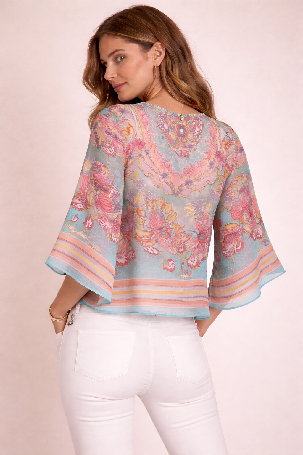 Shirt „Floralen Ornamenten“ Multicolor