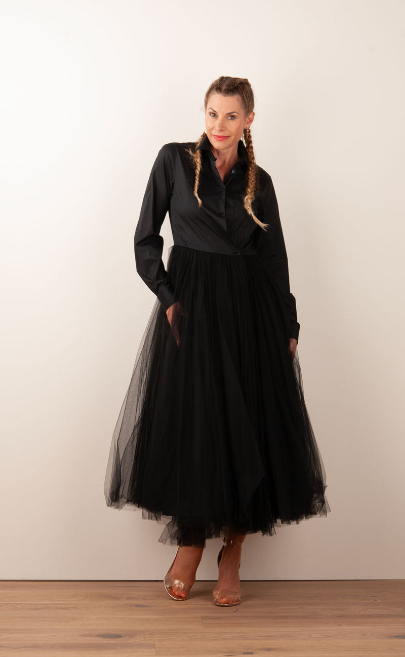 Kleid „Tüll“ Schwarz