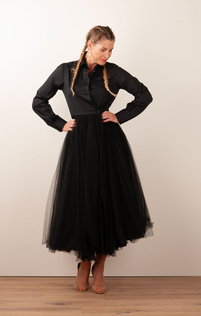 Kleid „Tüll“ Schwarz