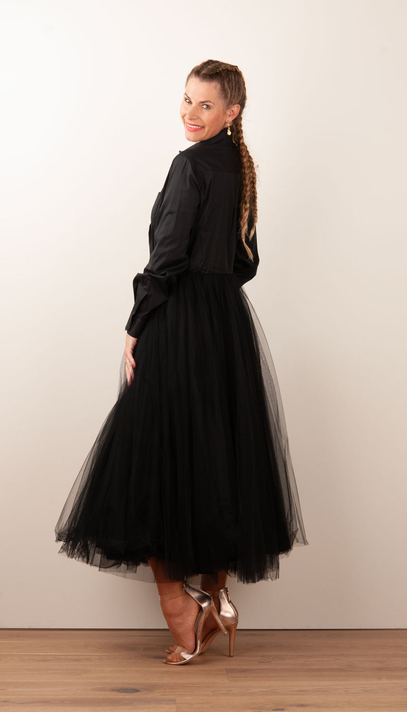 Kleid „Tüll“ Schwarz