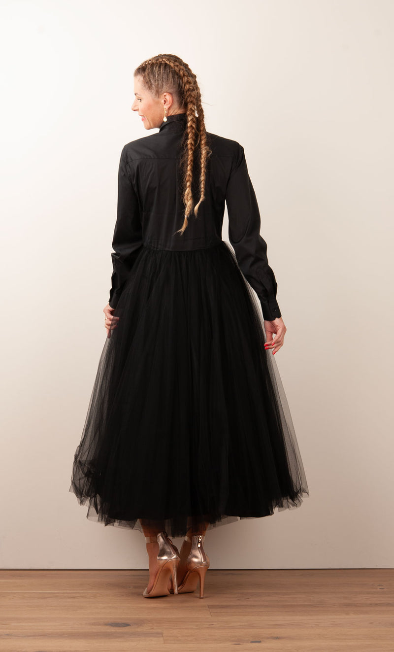 Kleid „Tüll“ Schwarz