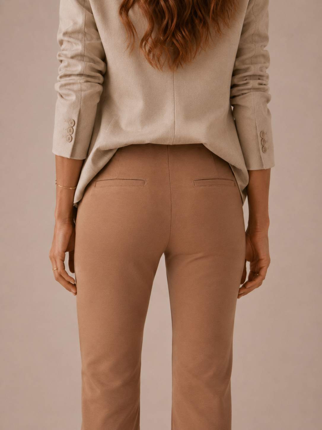 Stretch-Hose „Cindessa“ Beige