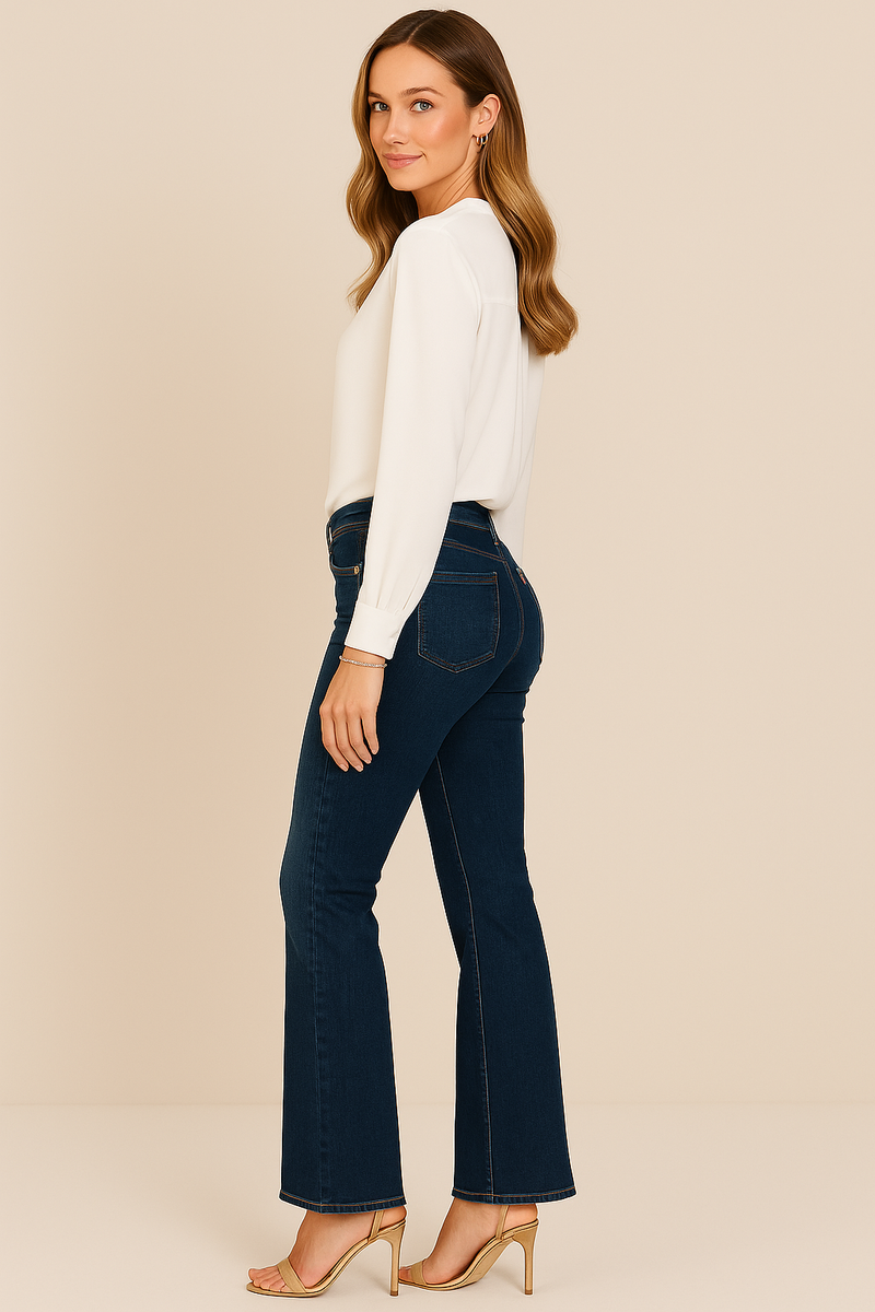 Jeans „Claire Bootcut“ Jeansblau