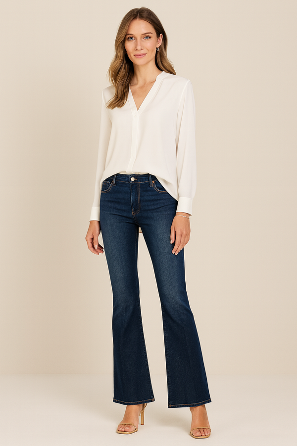 Jeans „Claire Bootcut“ Jeansblau