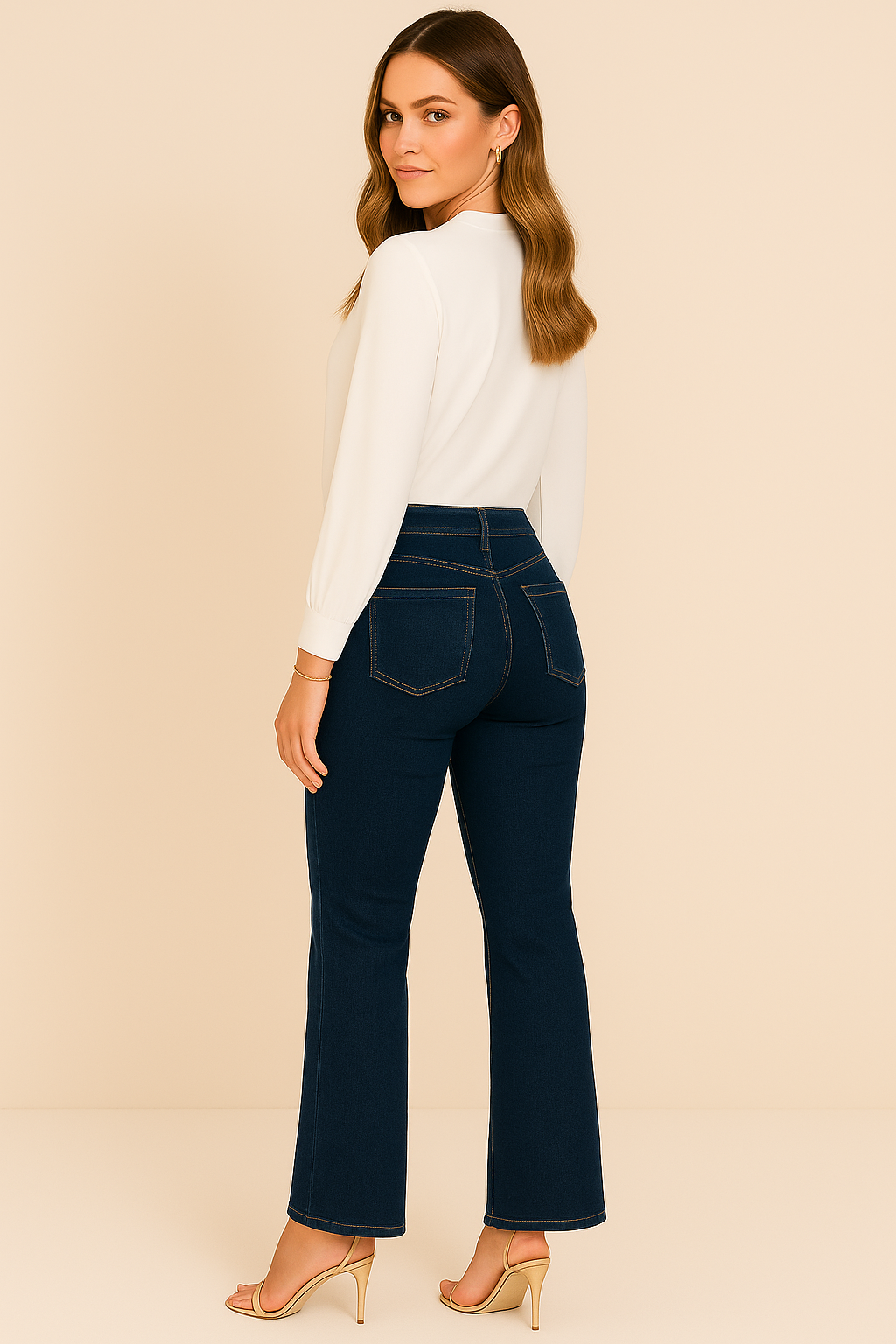 Jeans „Claire Bootcut“ Jeansblau