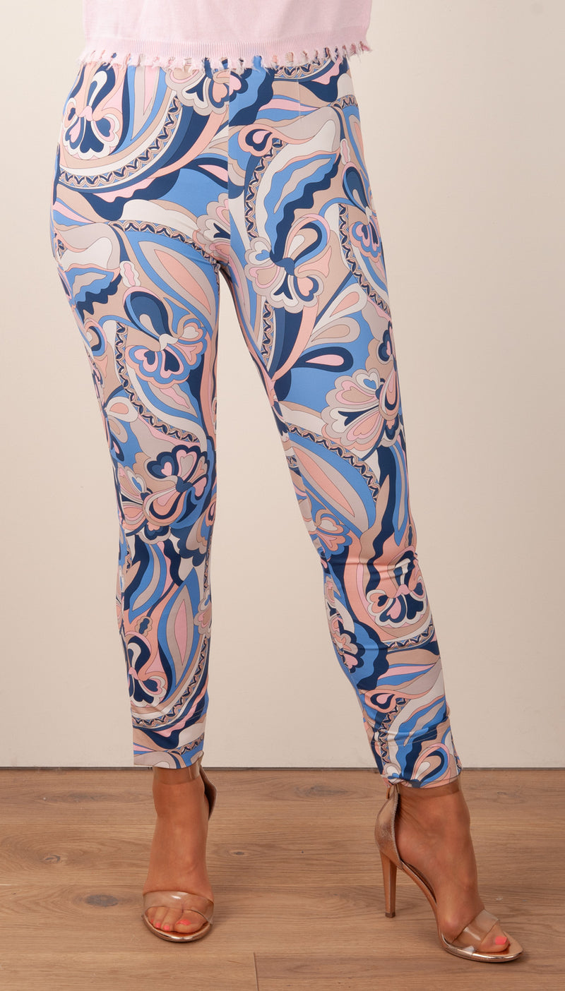 Hose „Sabrina“ Blau | Rosa | Multicolor