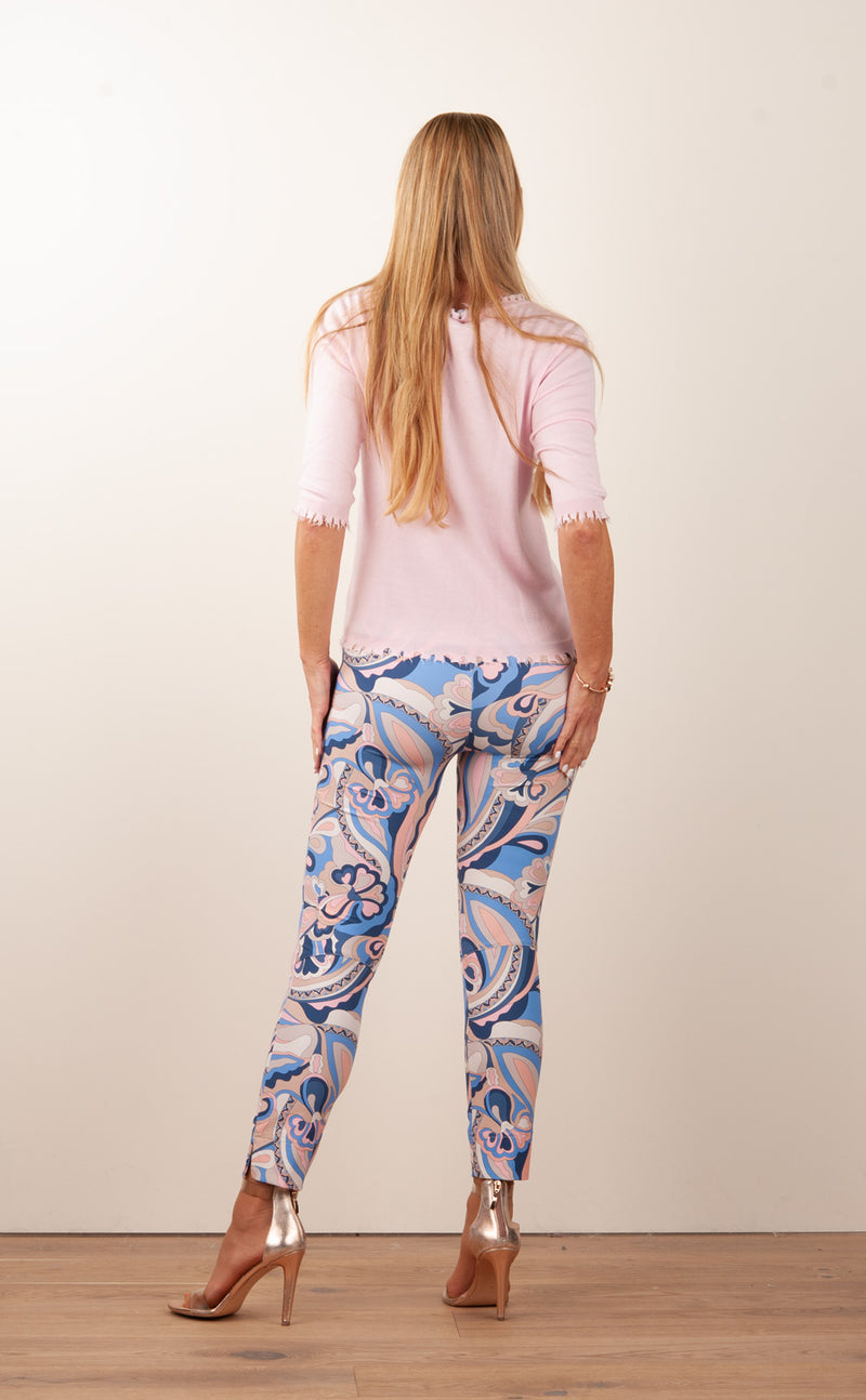 Hose „Sabrina“ Blau | Rosa | Multicolor