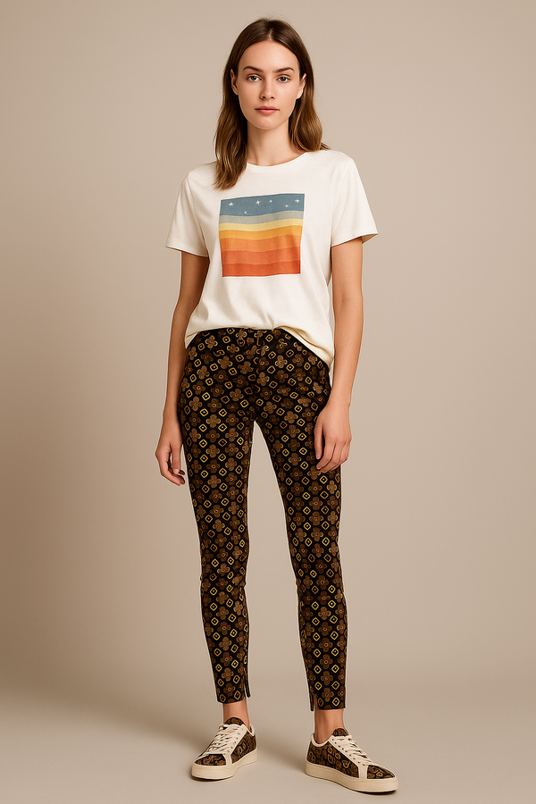 Hose „Sabrina“ Braun | Gelb