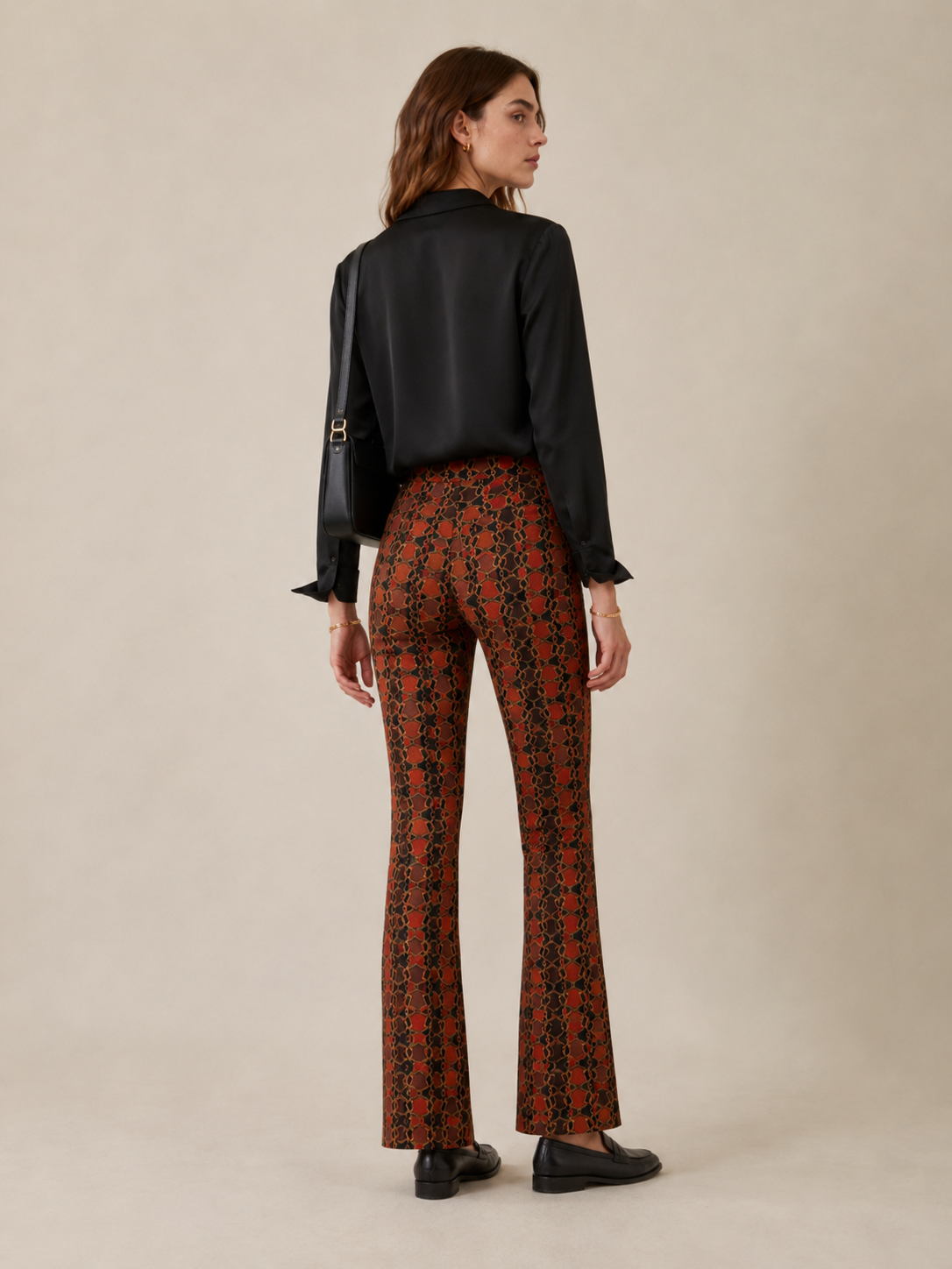 Statement-Hose „Cindy“ Warme Braun-, Rostrot- und Orangetöne