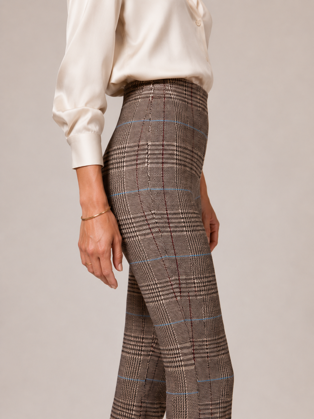 Statement-Hose „Cindessa“ Hahnentritt-/Karo-Muster