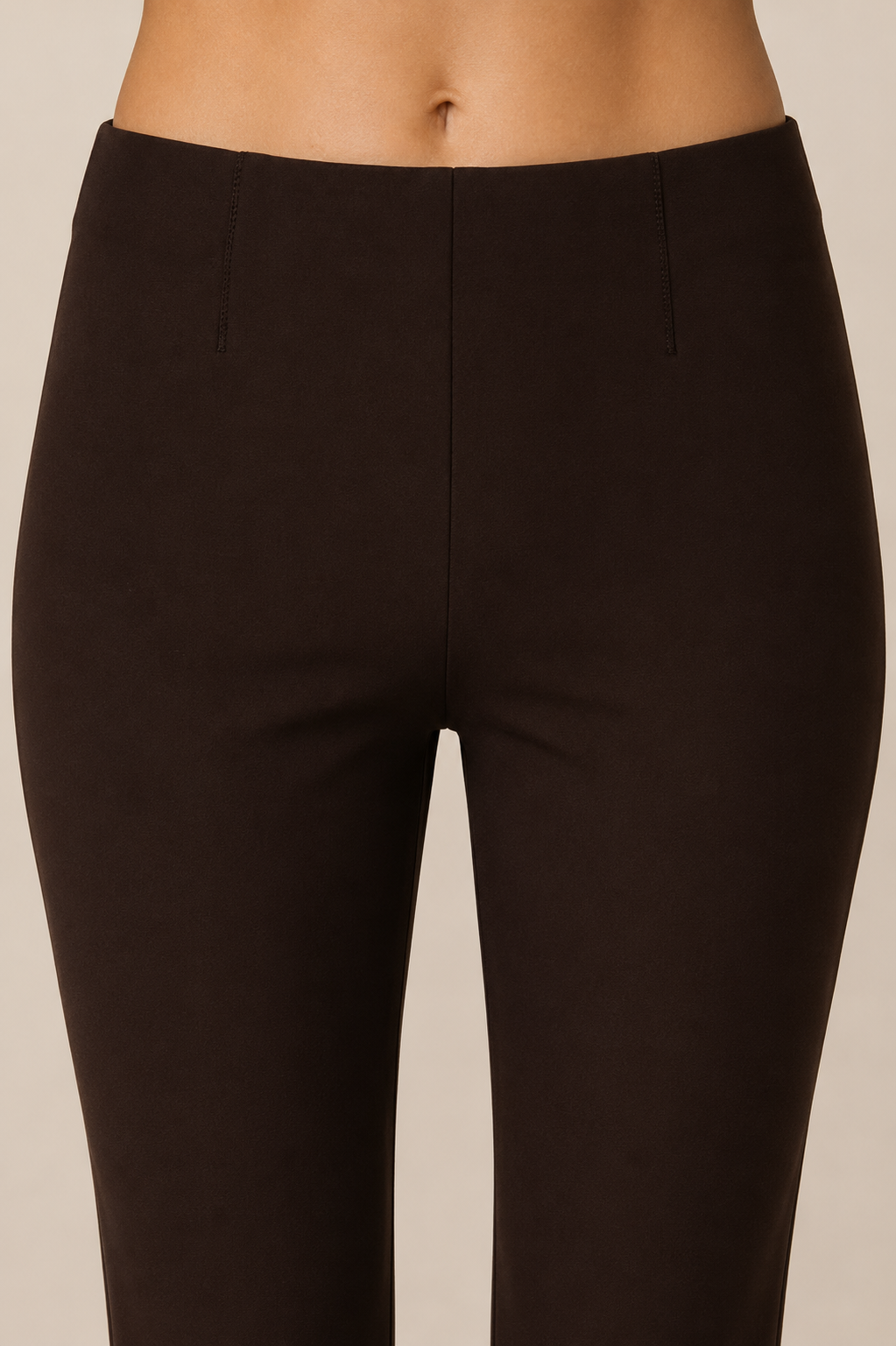 Figurbetonte Hose „Sabrina“ Schokobraun
