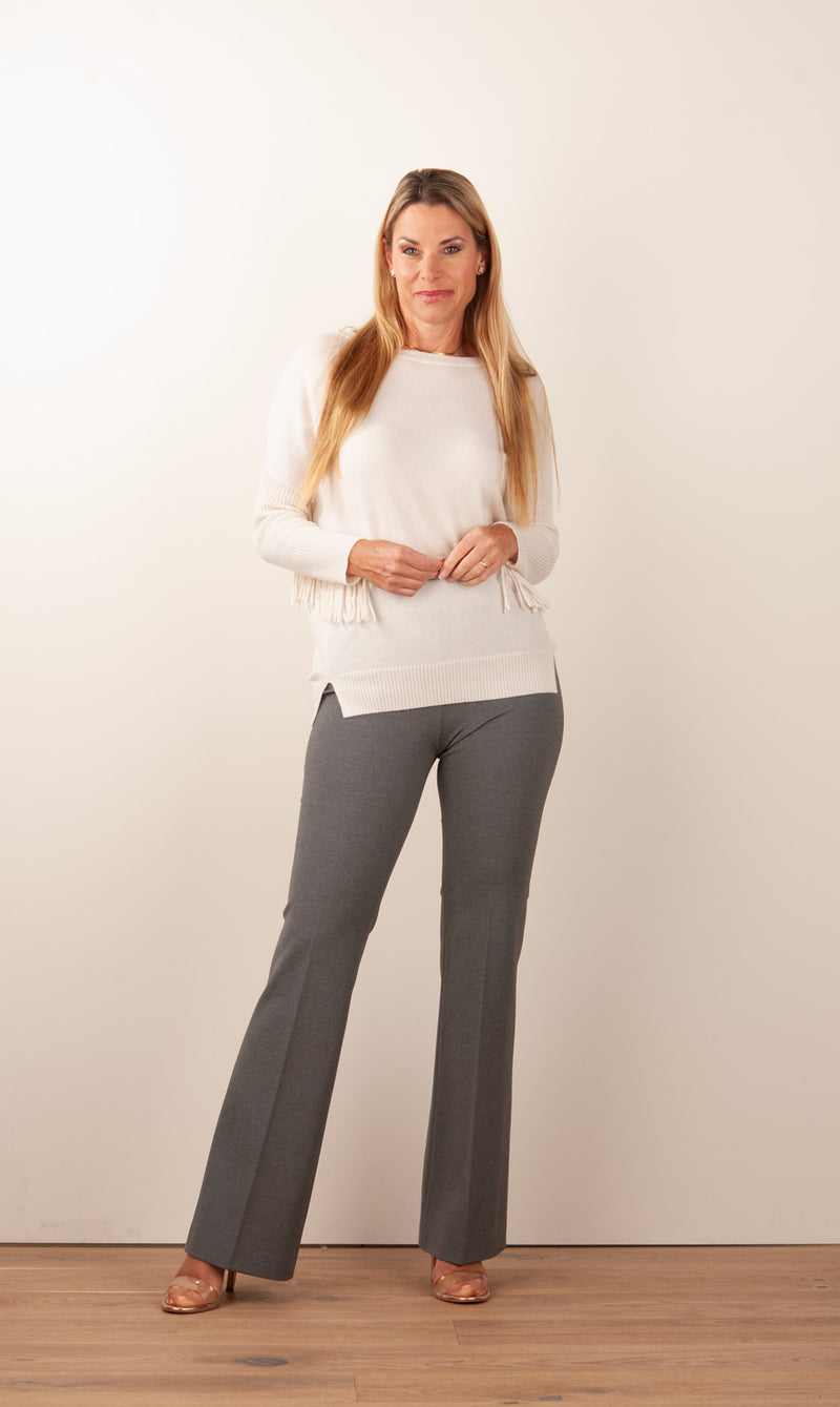 Jersey Hose „Nanou“ Melange Grau