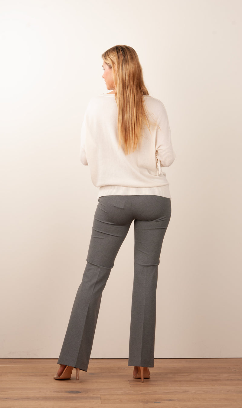Jersey Hose „Nanou“ Melange Grau