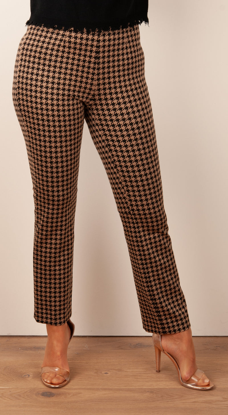 Hose „Cindessa“ Camel | Schwarz