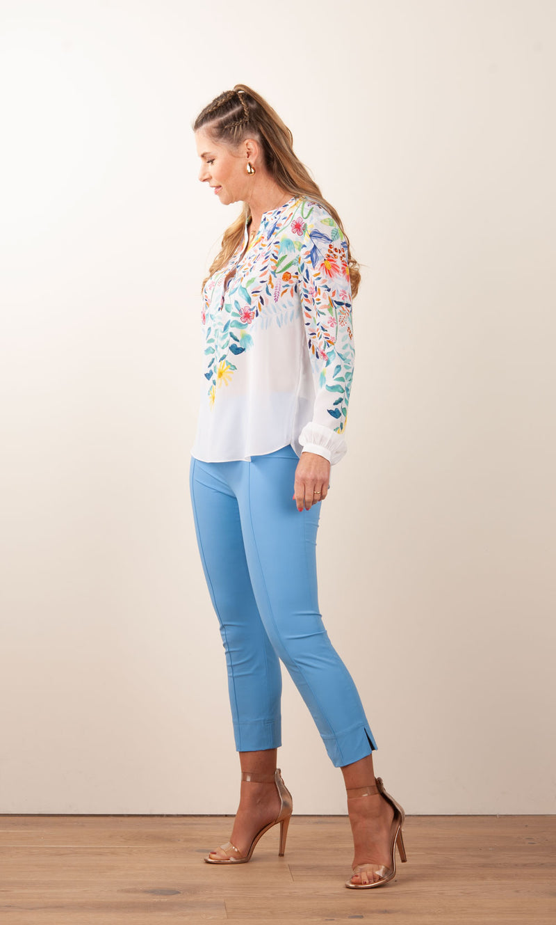 Hose „Capri“ Blau