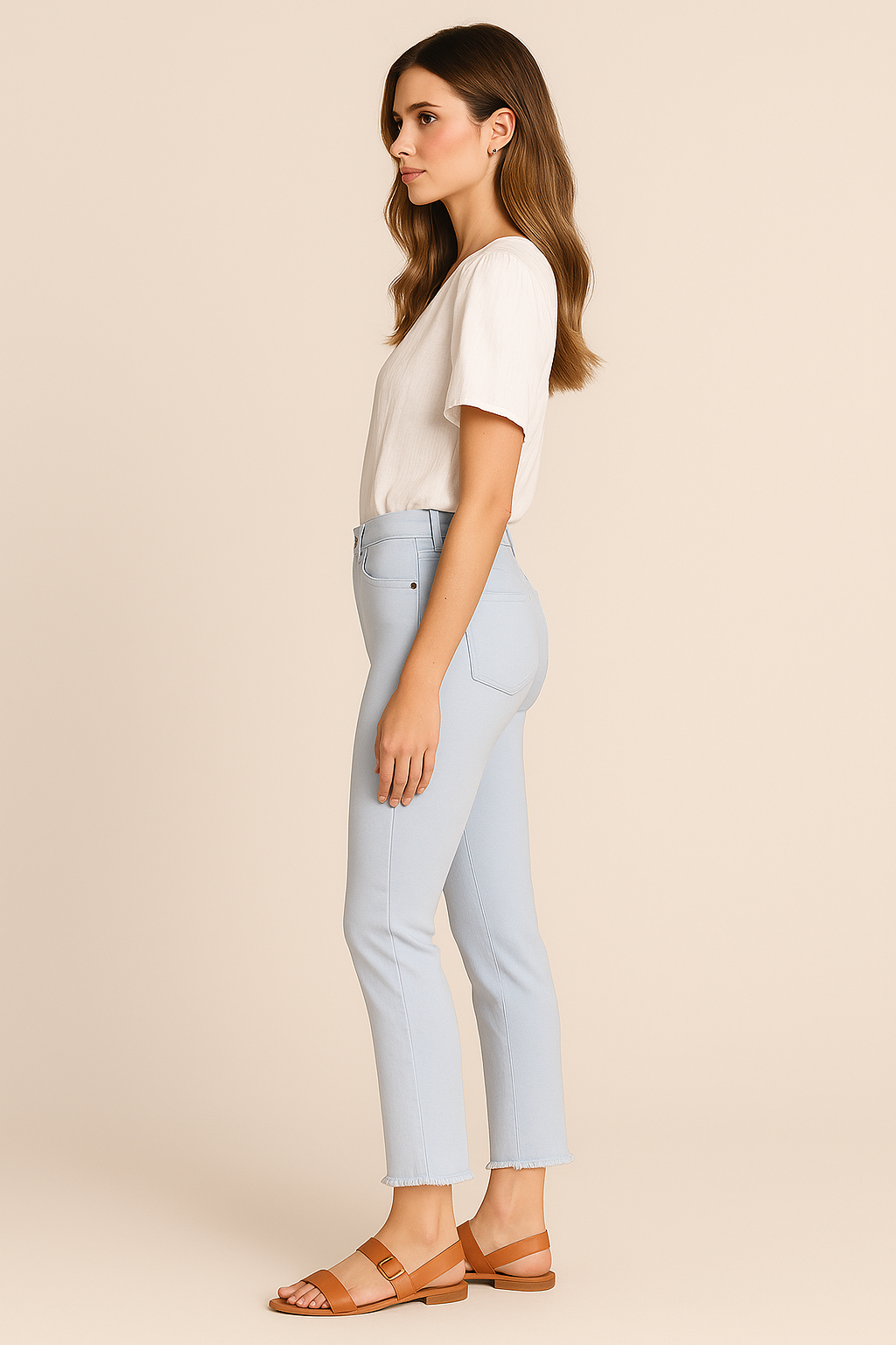 Jeans „Claire“ Hellblau