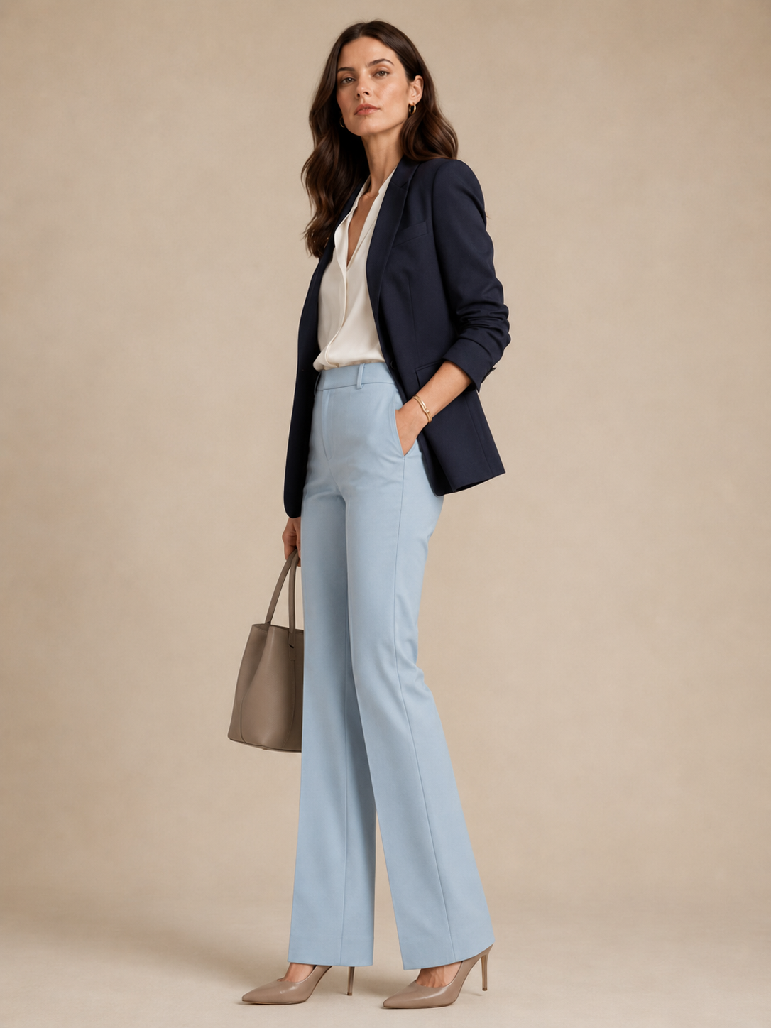 Stoffhose „Asha“ Hellblau