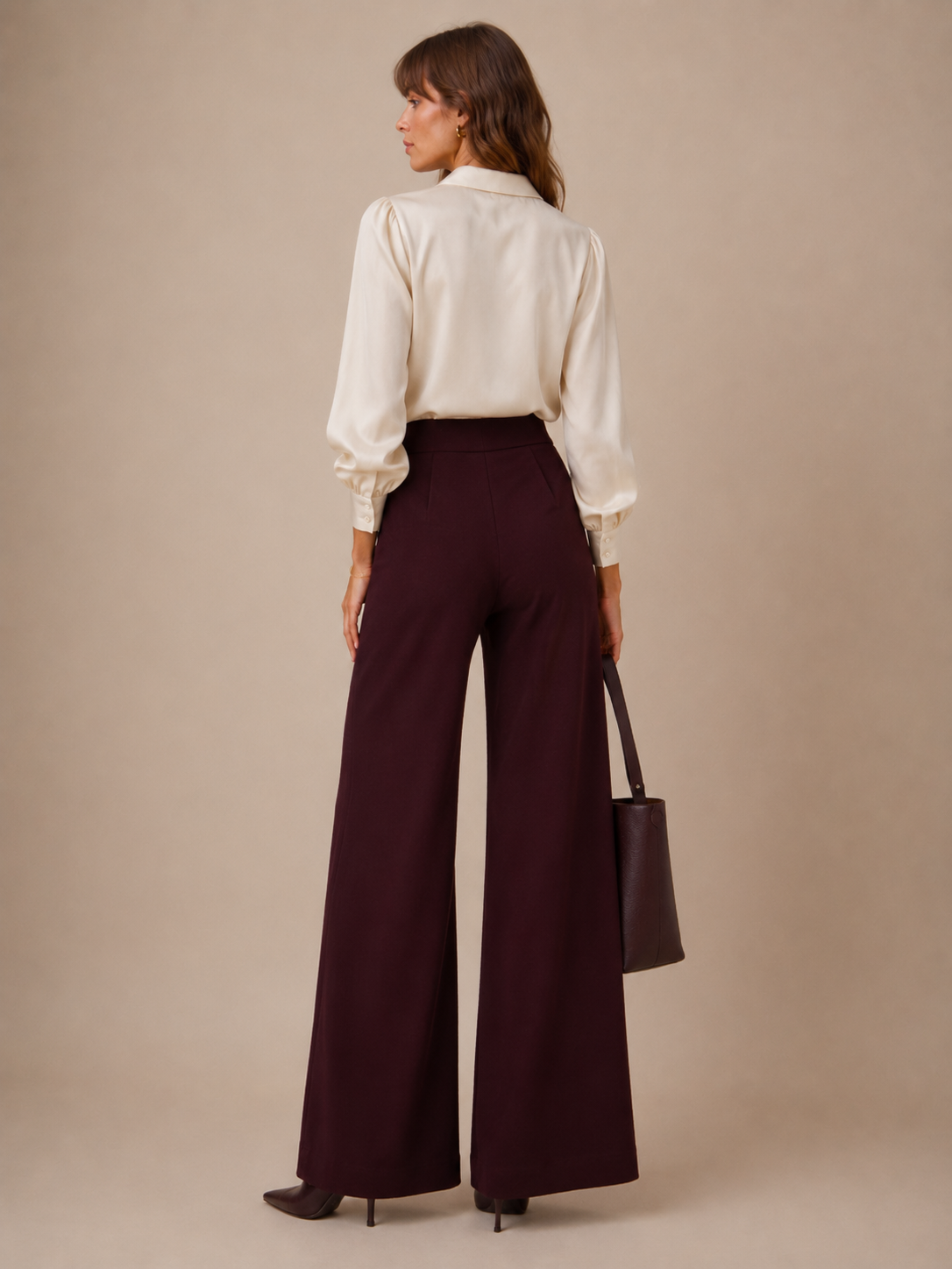 Wide-Leg-Hose „Naley“ Barolo