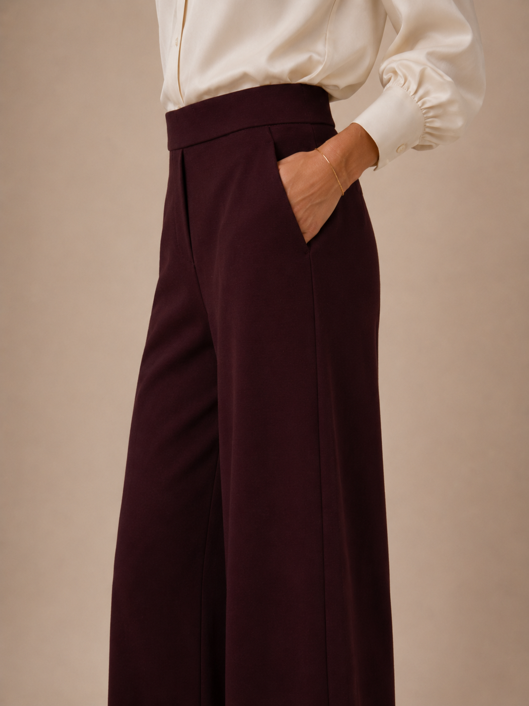 Wide-Leg-Hose „Naley“ Barolo