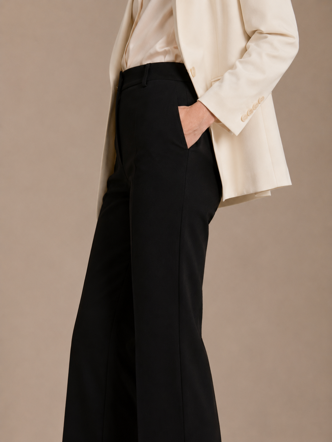 Designer-Stoffhose „Rosie“ Schwarz
