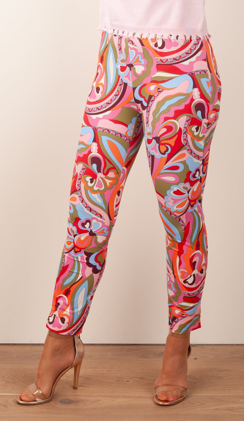 Hose „Sabrina“ Pink | Multicolor