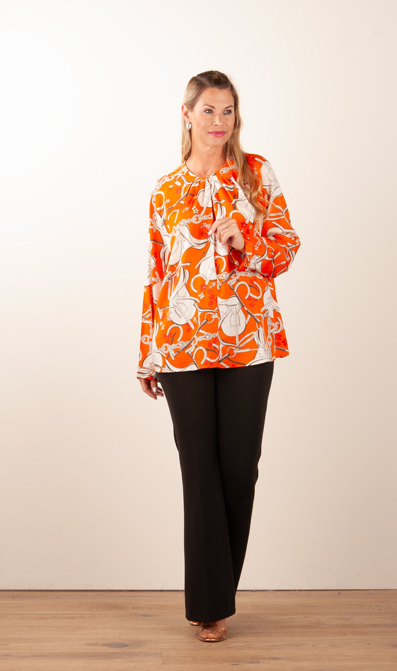 Jersey Hose „Nanou Italian“ Dunkelbraun