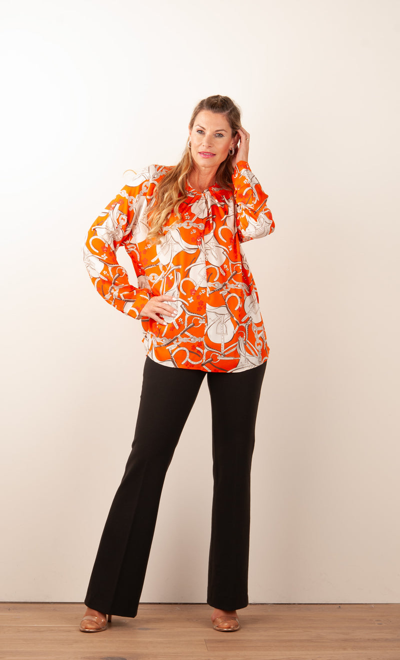 Jersey Hose „Nanou Italian“ Dunkelbraun