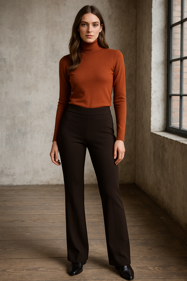 Jersey Hose „Nanou Italian“ Dunkelbraun